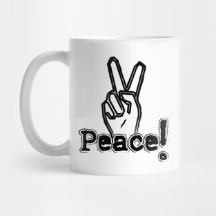 Peace, V Sign Mug